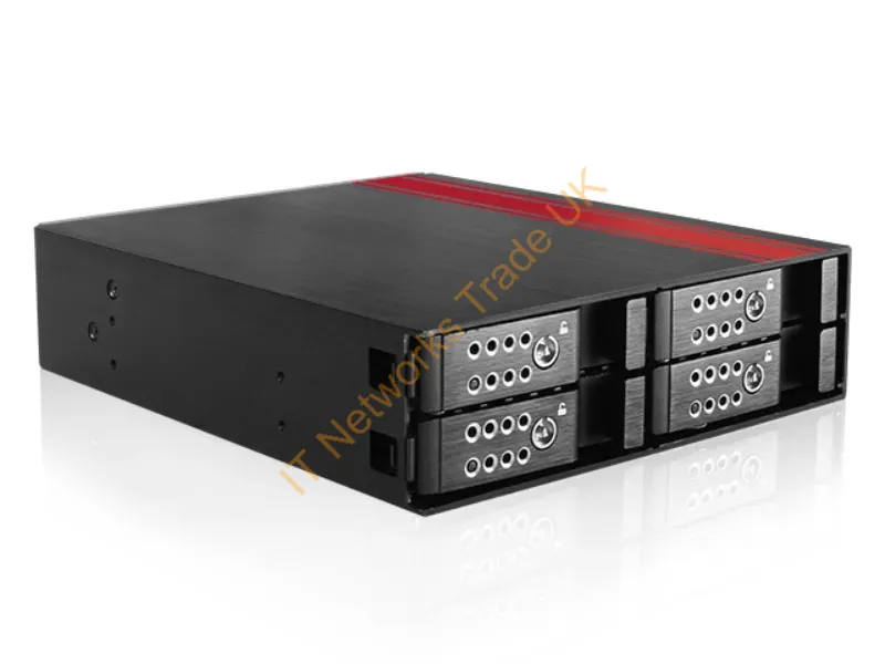 BPU-124DE-SS - Istarusa Bpu-124De-Ss Drive Bay Panel Black, Red