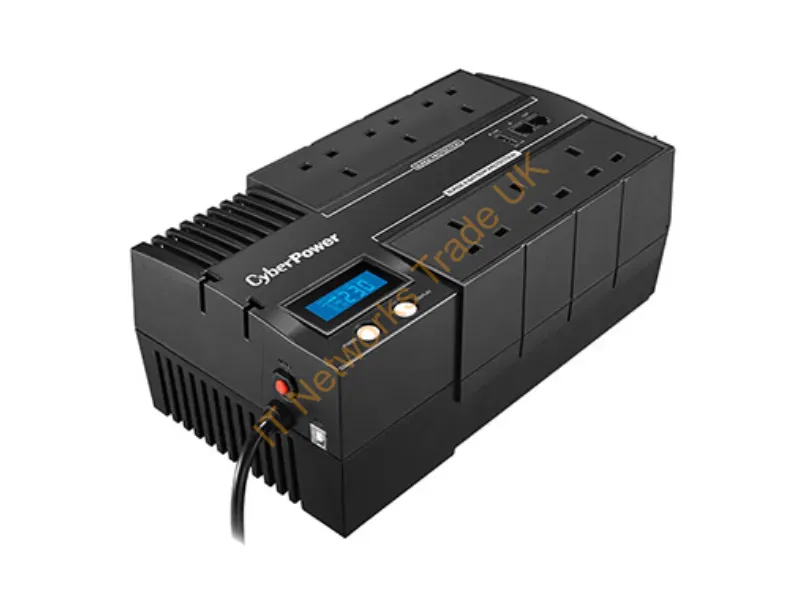 BR1000ELCD-UK - CyberPower BRICs LCD 1000VA 6AC outlet(s) Compact Black uninterruptible power supply (UPS)