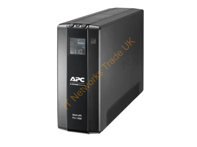 BR1300MI - APC Back-UPS Pro, 1300VA/780W, Tower, 230V, 8x IEC C13 outlets, AVR, LCD, User Replaceable Battery