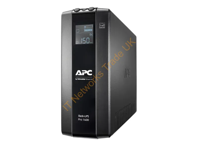 BR1600MI - APC Back-UPS Pro, 1600VA/960W, Tower, 230V, 8x IEC C13 outlets, AVR, LCD, User Replaceable Battery