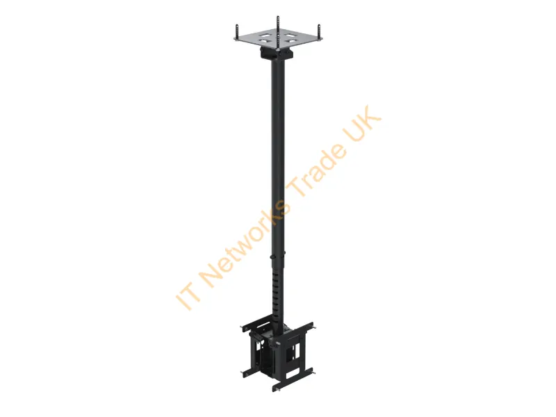 BT2220AA-02 - Ergonomic Solutions SpacePole Digital Signage Back to back, telescopic ceiling mount for screens up to 43" (VESA 100 and VESA 200)