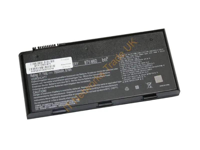 BTY-M6D-BTI - Bti Bty-M6D- Industrial Rechargeable Battery Lithium-Ion (Li-Ion) 7800 Mah 11.1 V