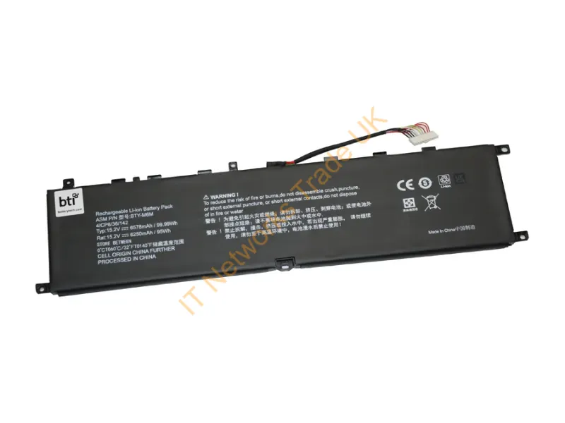 BTY-M6M-BTI - Bti Bty-M6M- Industrial Rechargeable Battery Lithium-Ion (Li-Ion) 6250 Mah 15.2 V