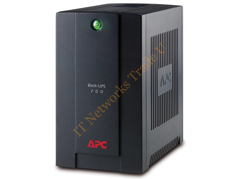 BX700U-GR - APC Back-UPS Line-Interactive 700VA Tower Black uninterruptible power supply (UPS)