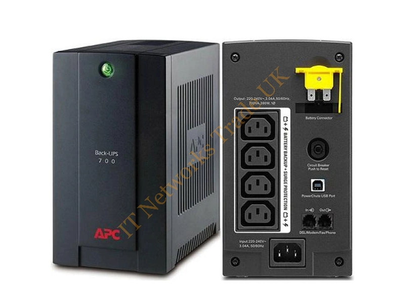 BX700UI APC Back-UPS 700VA 230V 390-Watts Uninterruptible Power Supply (UPS) System