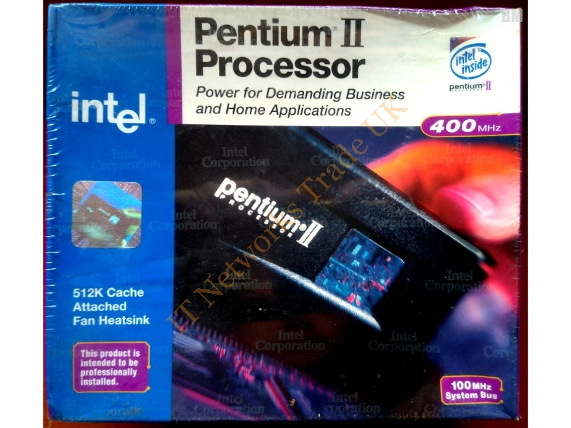 BX80523KX4001M Intel Pentium II Xeon 400MHz 100MHz FSB 1MB L2 Cache Socket SECC Retail Processor