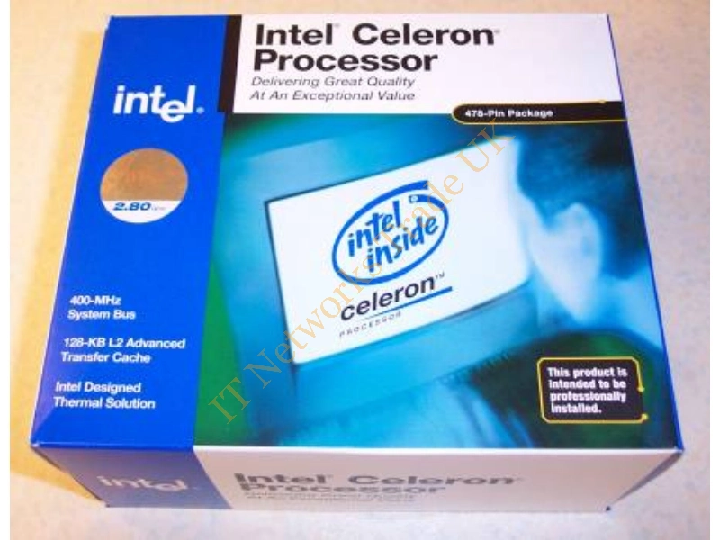 BX80524R400128 Intel Celeron 400MHz 66MHz FSB 128KB L2 Cache Socket S.E.P.P Retail Processor