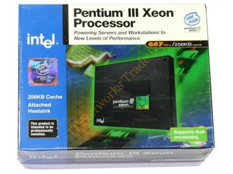 BX80526KB001256 Intel Pentium III Xeon 1.00GHz 133MHz FSB 256KB L2 Cache Socket SECC495 Retail Processor