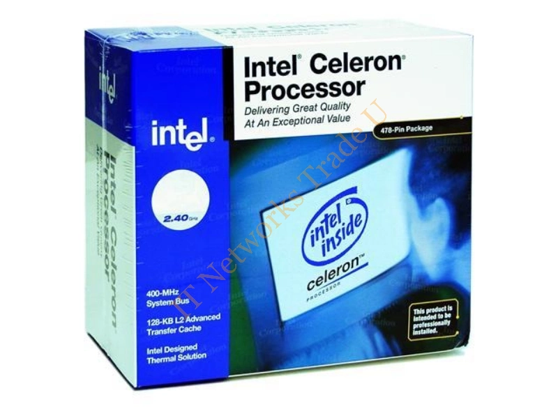 BX80532RC2400B Intel Celeron 2.40GHz 400MHz FSB 128KB L2 Cache Socket 478 Retail Processor