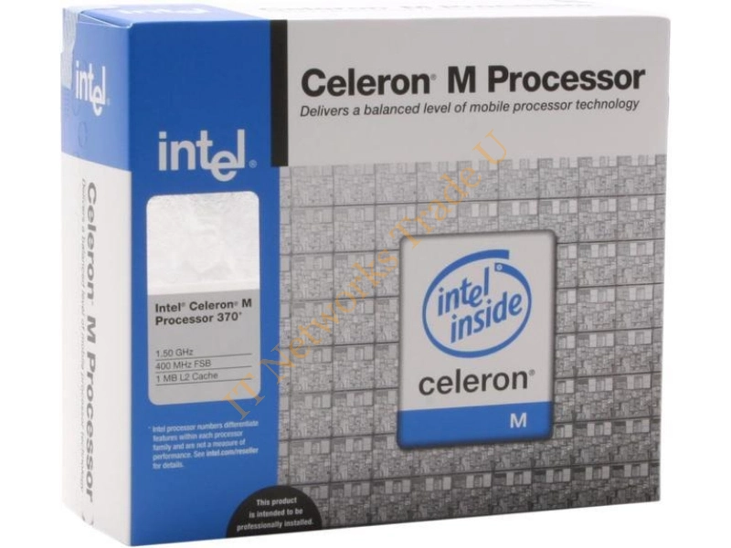 BX80536NC1500EJ Intel Celeron M 370 1.50GHz 400MHz FSB 1MB L2 Cache Socket 478 Mobile Retail Processor