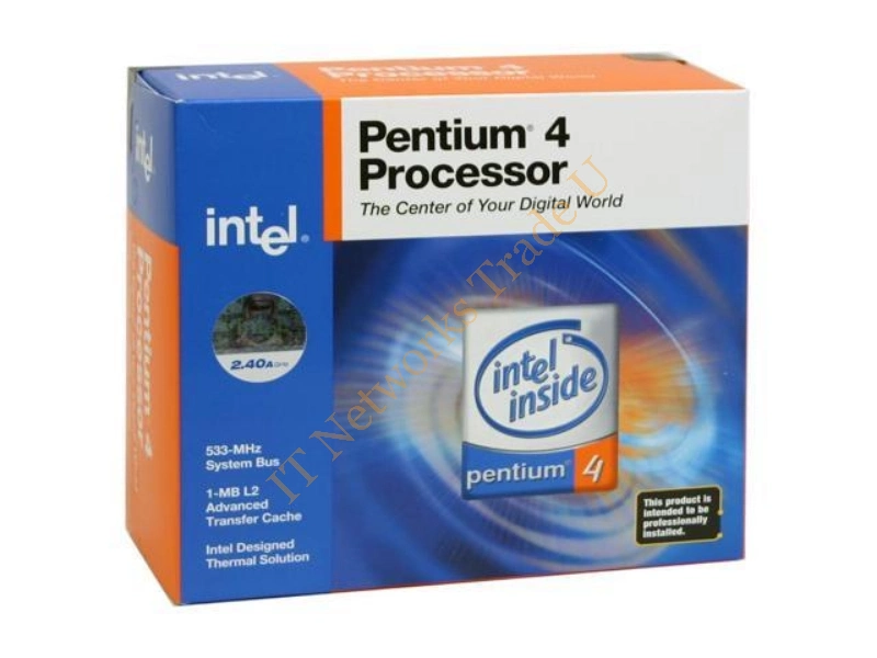 BX80546PE2400E Intel Pentium 4 2.4AGHz 533MHz FSB 1MB L2 Cache Socket 478 Retail Processor