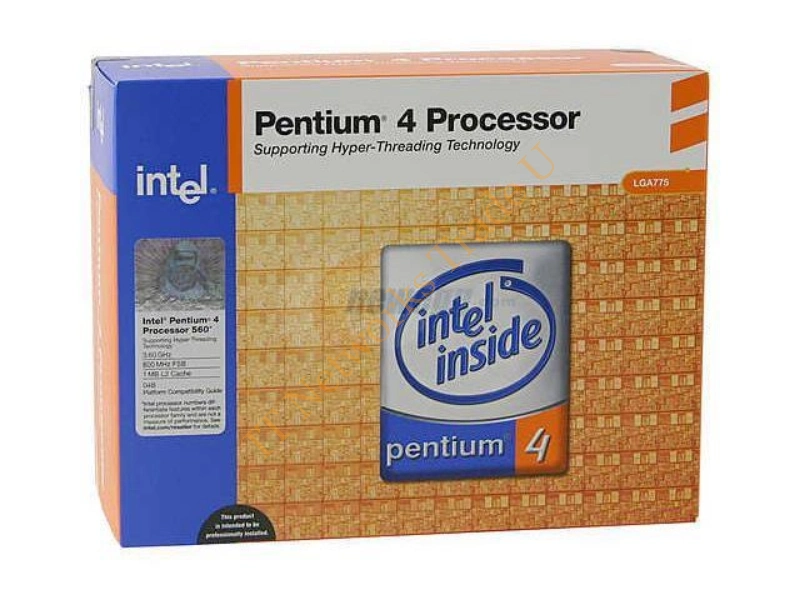 BX80547PG3600E Intel Pentium 4 560/560J 3.60GHz 800MHz FSB 1MB L2 Cache Socket PLGA775 Retail Processor