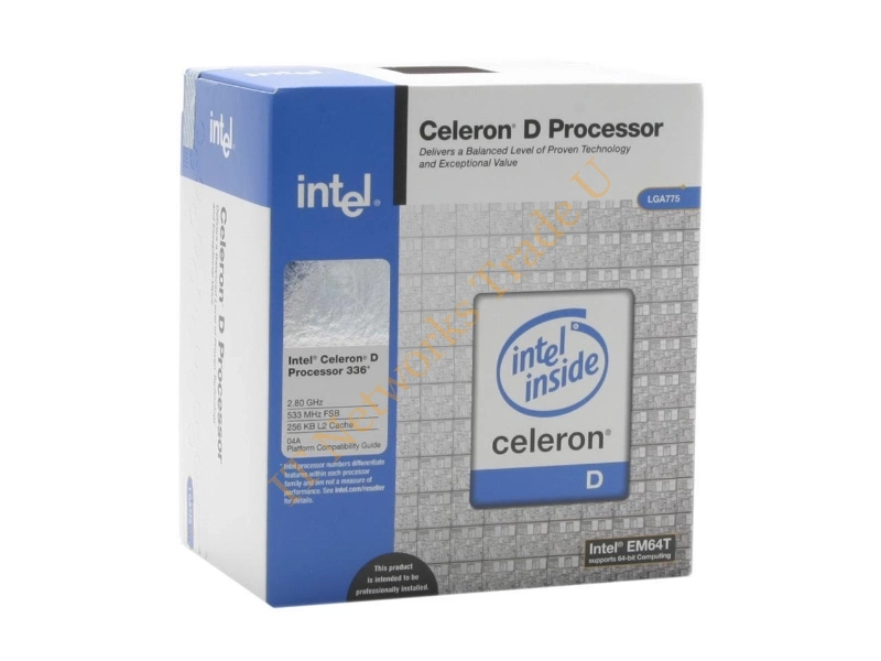 BX80547RE2800CN Intel Celeron D 336 2.80GHz 533MHz FSB 256KB L2 Cache Socket LGA775 Retail Processor