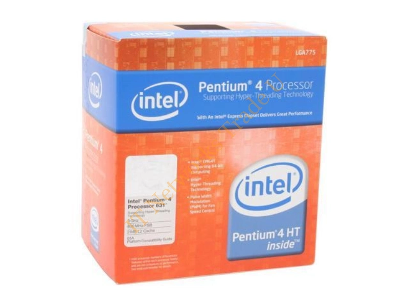 BX80552631 Intel Pentium 4 631 1-Core 3.00GHz 2MB L2 Cache Socket 775 Retail Processor
