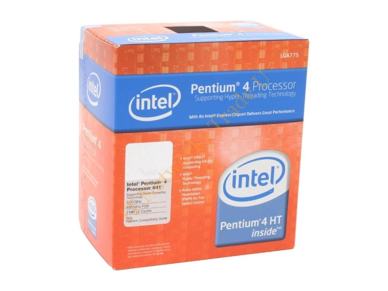 BX80552641 Intel Pentium 4 641 3.20GHz 800MHz FSB 2MB L2 Cache Socket 775 Retail Processor