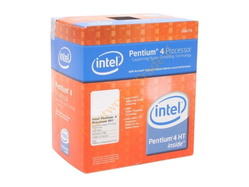 BX80552661 Intel Pentium 4 661 3.60GHz 800MHz FSB 2MB L2 Cache Socket 775 Retail Processor