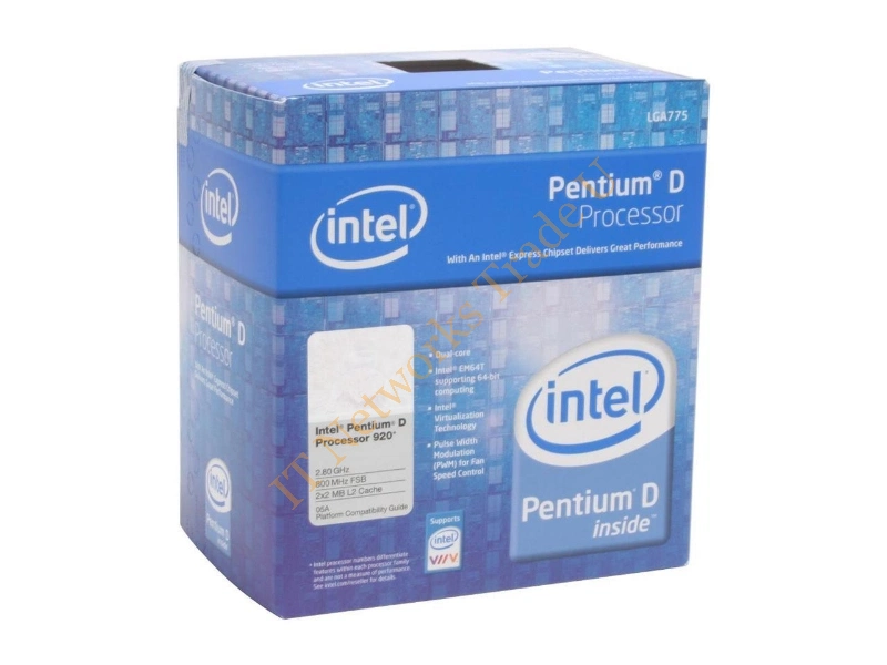 BX80553920 Intel Pentium D Dual Core 920 2.80GHz 800MHz FSB 4MB L2 Cache Socket 775 Retail Processor
