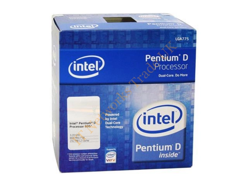 BX80553935 Intel PENTIUM D 935 3.2GHz 4MB L2 Cache 800MHz FSB LGA775 Socket 65NM 95W Retail Processor