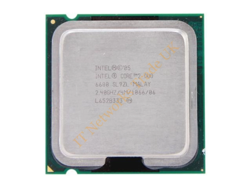 BX80557E6600 Intel Core 2 DUO E6600 2.4GHz 4MB L2 Cache 1066MHz FSB LGA-775 65NM 65W Retail Processor
