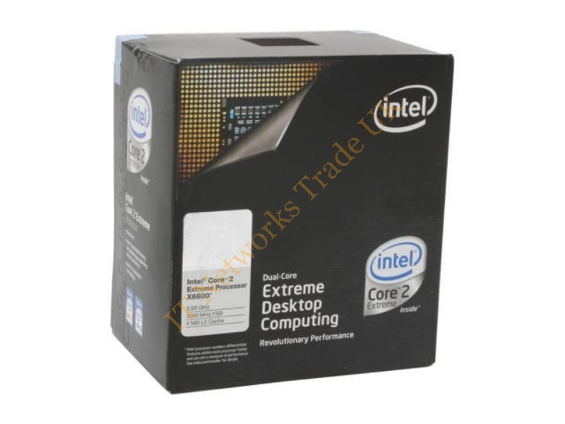 BX80557X6800 Intel Core 2 Extreme X6800 Dual Core 2.93GHz 1066MHz FSB 4MB L2 Cache Socket PLGA775 Desktop Retail Processor