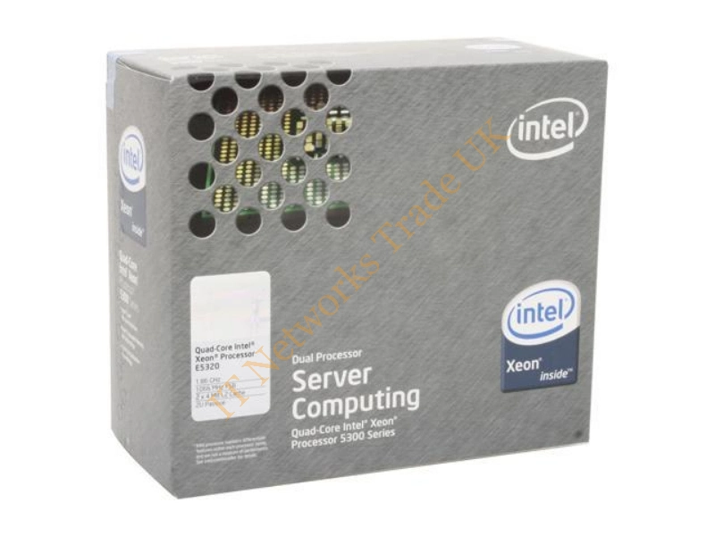 BX80563E5320A Intel Xeon E5320 Quad Core 1.86GHz 8MB L2 Cache 1066MHz FSB Socket LGA771 65NM 80W Retail Processor