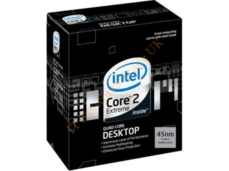 BX80569QX9650 Intel Core 2 Extreme QX9650 Quad Core 3.00GHz 1333MHz FSB 12MB L2 Cache Socket LGA775 Desktop Retail Processor