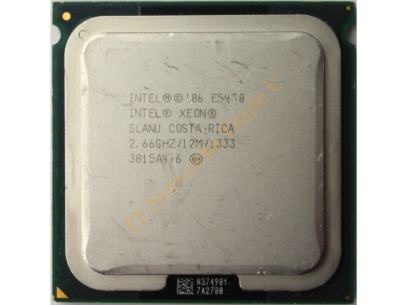 BX80574E5430P Intel Xeon E5430 Quad Core 2.66GHz 1333MHz FSB 12MB L2 Cache Socket LGA771 Retail Processor
