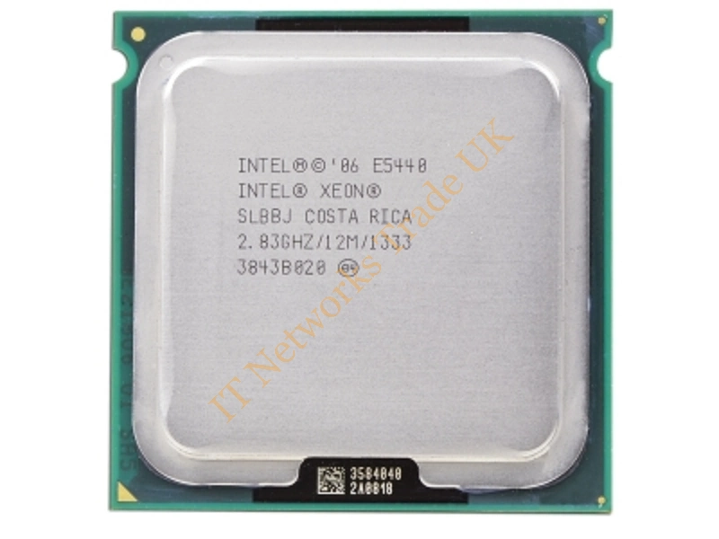 BX80574E5440A Intel Xeon E5440 Quad Core 2.83GHz 12MB L2 Cache 1333MHz FSB Socket LGA771 45NM 80W Retail Processor