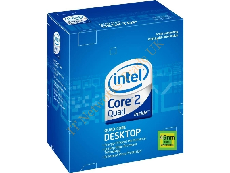 BX80580Q9400 Intel Core 2 Quad Q9400 2.66GHz 6MB L2 Cache 1333MHz FSB Socket LGA-775 45NM 95W Retail Processor