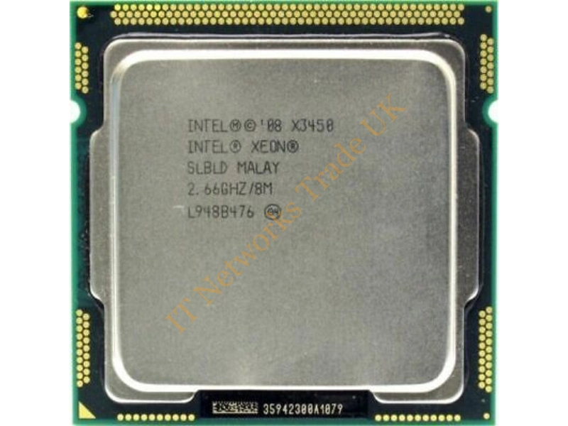 BX80605X3450 Intel Xeon UP Quad Core X3450 2.66GHz 1MB L2 Cache 8MB L3 Cache 2.5GT/S DMI Socket LGA-1156 45NM 95W Retail Processor