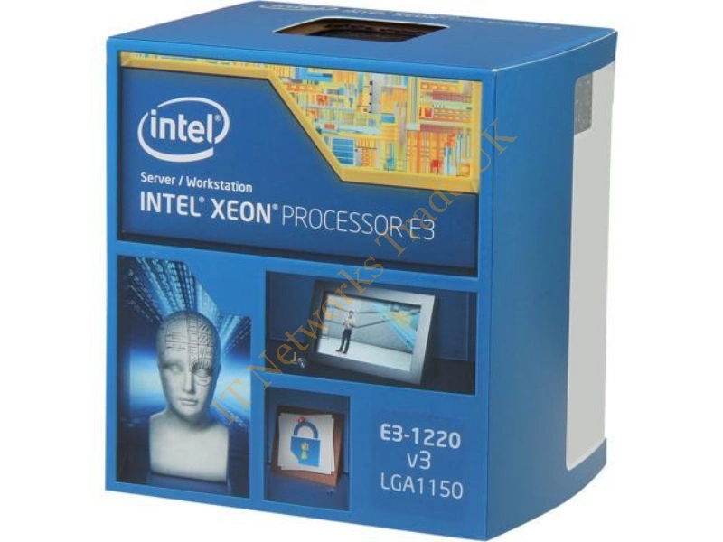 BX80646E31220V3 Intel Xeon Quad Core E3-1220V3 3.1GHz 8MB L3 Cache Socket FCLGA1150 22NM 80W Retail Processor