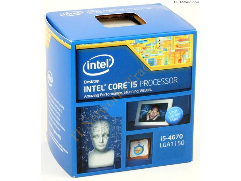 BX80646I54670K-B2 Intel Core i5-4670 Quad Core 3.40GHz 6MB L3 Cache Socket FCLGA1150 Retail Processor