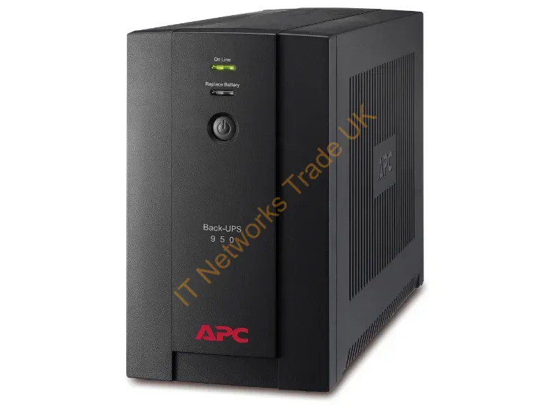 BX950UI - APC Back-UPS Line-Interactive 950VA 6AC outlet(s) Tower Black uninterruptible power supply (UPS)