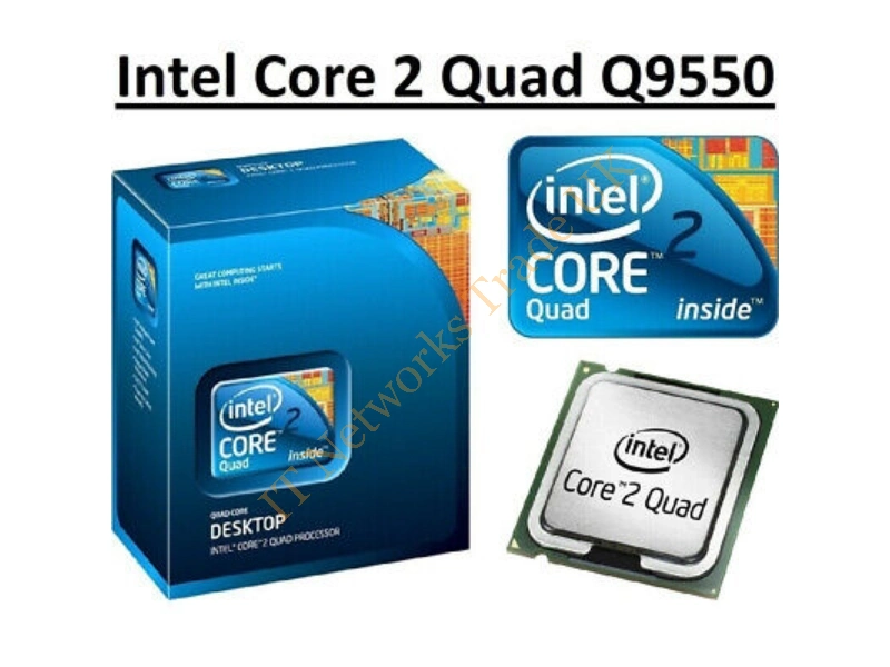 BXC80569Q9550 Intel Core 2 Quad Q9550 2.83GHz 1333MHz FSB 12MB L2 Cache Socket LGA775 Desktop Retail Processor