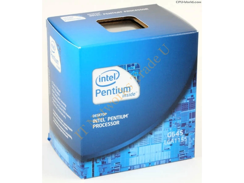 BXC80623G645 Intel Pentium Dual Core G645 2.90GHz 5.00GT/s DMI 3MB L3 Cache Socket FCLGA1155 Desktop Retail Processor