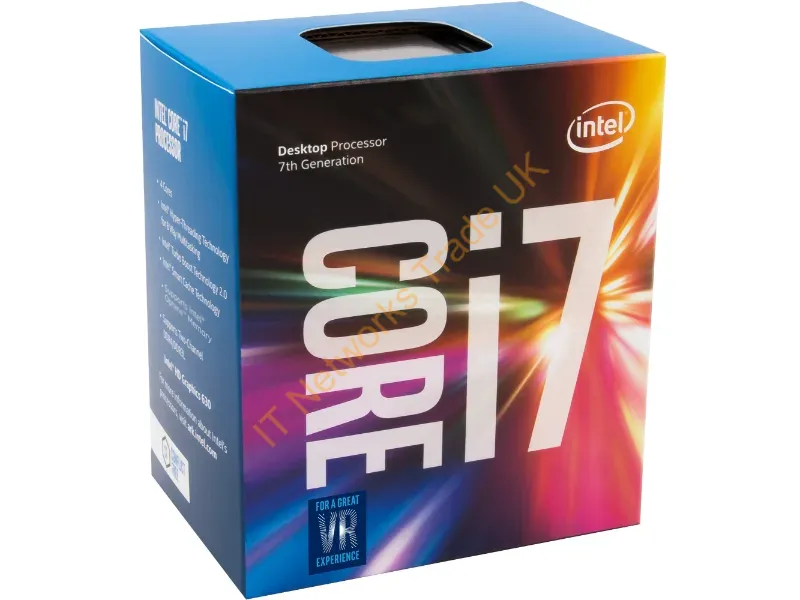 BXC80677I77700K Intel 7th Generation Core i7-7700K Quad-Core 4.20GHz 8.00GT/s DMI3 8MB L3 Cache Socket LGA1151 Retail Processor (Tray part)