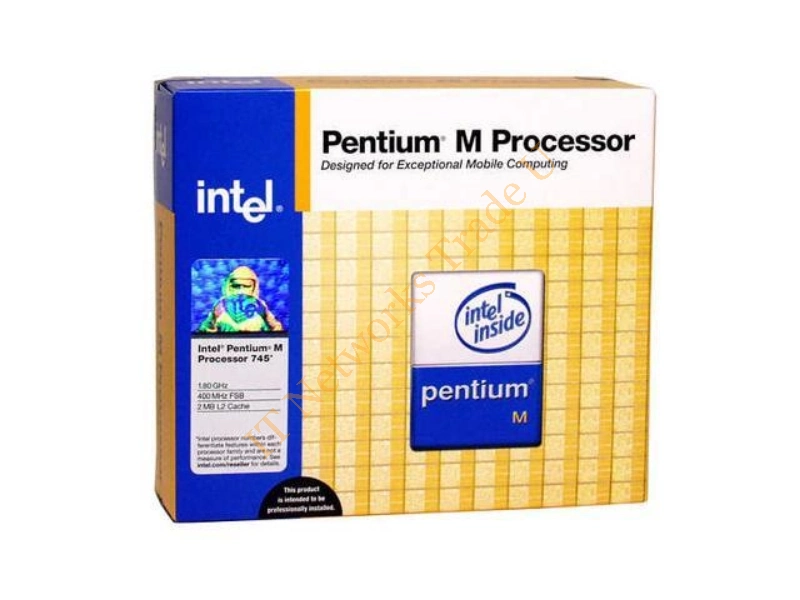 BXM80536GC1800F Intel Pentium M 745 1.80GHz 400MHz FSB 2MB L2 Cache Socket 478 Mobile Retail Processor