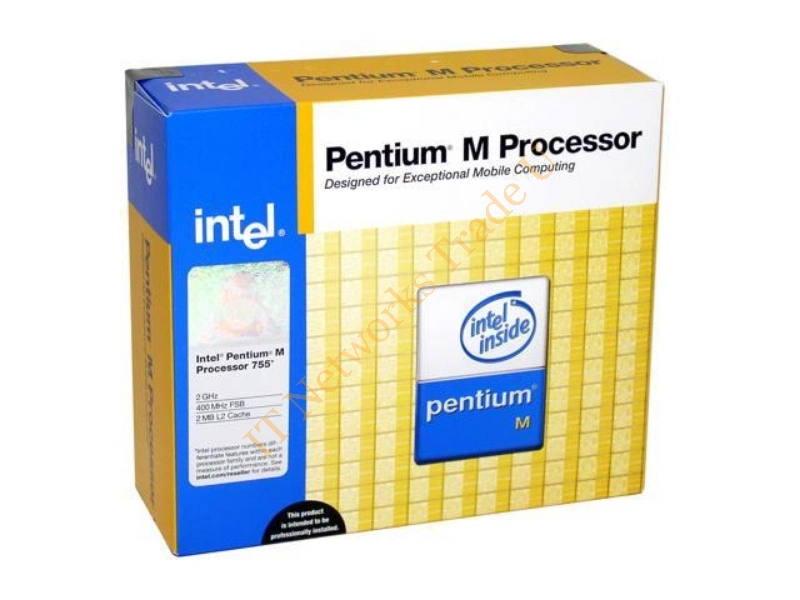 BXM80536GC2000F Intel Pentium M 755 2GHz 400MHz FSB 2MB L2 Cache Socket 478 Mobile Retail Processor