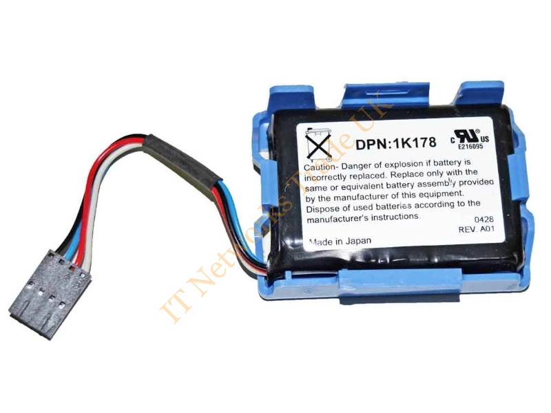 C0887 Dell Raid Key Battery with Black Plastic Battery Holder for PowerEdge 1650, 1750, 2600, 2650 Batteries Miscellaneous