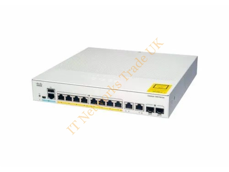 C1000-8FP-2G-L Cisco Catalyst 1000 8-Port x 1000Base-T RJ-45 PoE+ Managed Rack-Mountable Network Switch