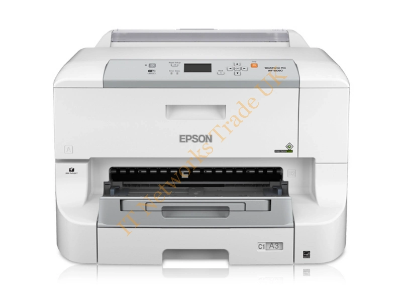 C11CD43201 Epson WorkForce Pro WF-8090 Color Inkjet Printer 4800 x 1200 dpi 34-ppm 330-Sheets Automatic Duplex Ethernet Wireless LAN USB