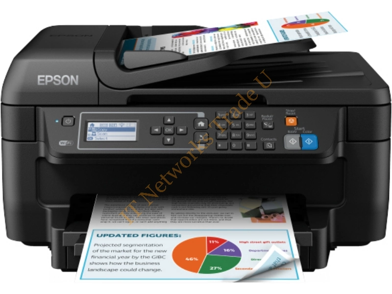 Epson WorkForce WF-2750DWF 4800 x 1200DPI Inkjet A4 33ppm Wi-Fi Multifunction Printers