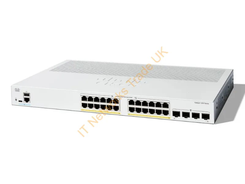 C1200-24P-4G - Cisco Catalyst 1200 Managed L2 Gigabit Ethernet (10/100/1000) Power Over Ethernet (Poe) 1U White