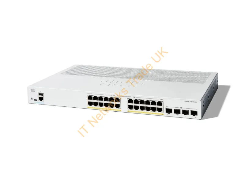 C1300-24P-4G - Cisco Catalyst 1300 Managed L2/L3 Gigabit Ethernet (10/100/1000) Power Over Ethernet (Poe) Gray