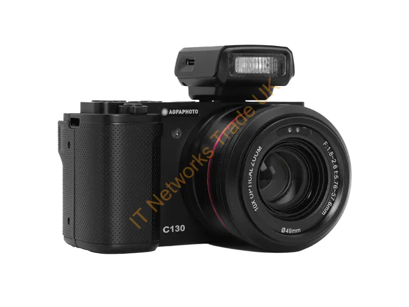 C130BK - AgfaPhoto C130 1/2.8" Compact camera 24 MP CMOS 3840 x 2160 pixels Black