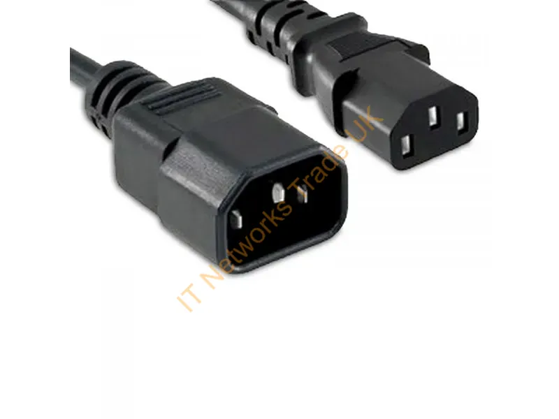 C13C14-15F-ENT - Enet Components C13C14-15F-Ent Power Cable Black 177.2" (4.5 M) C14 Coupler C13 Coupler