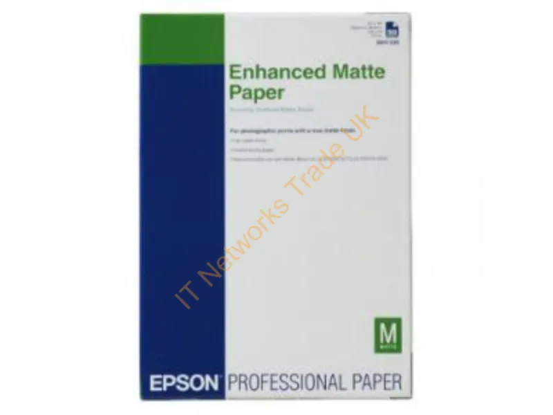 C13S041719 - Epson Enhanced Matte Paper, DIN A3+, 192g/m�, 100 Sheets