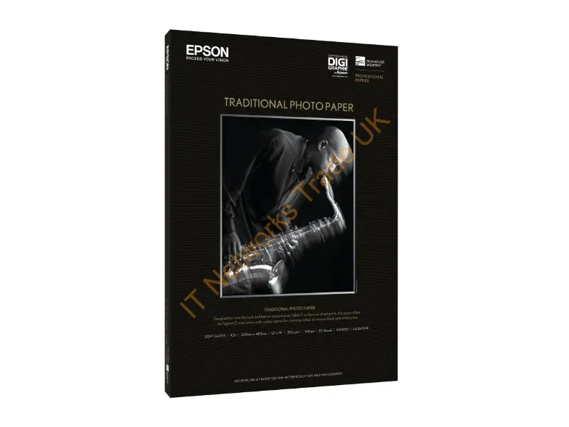 C13S045052 - Epson Traditional Photo Paper, DIN A2, 325g/m�, 25 Sheets