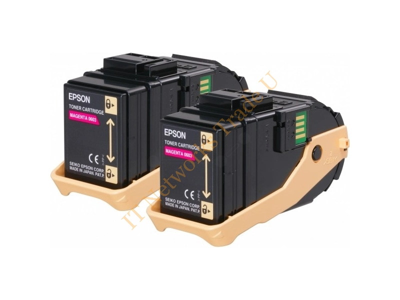 C13S050607 - Epson C13S050607 (0603) Toner magenta, 7.5K pages, Pack qty 2 Accessory