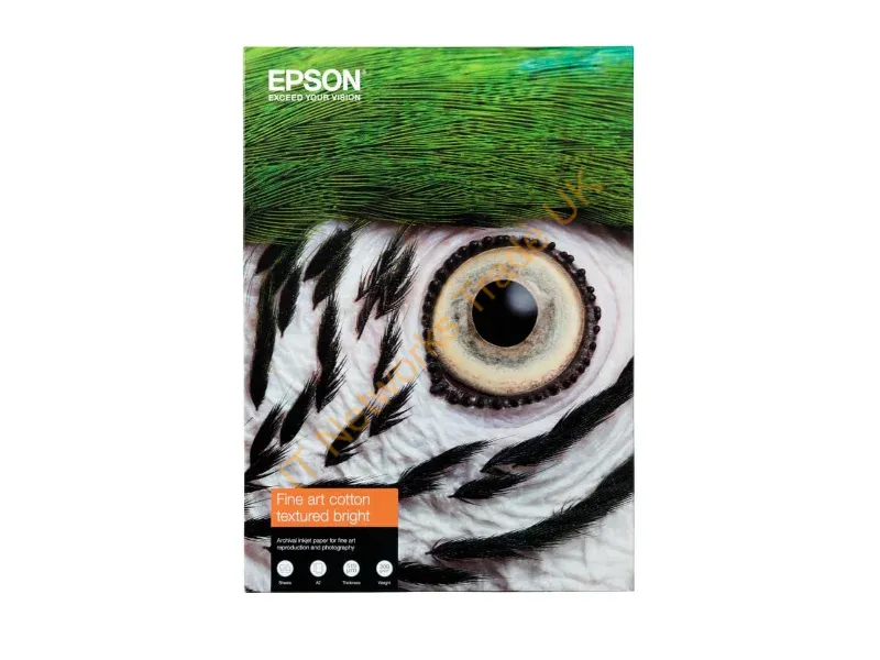 C13S450289NQ - Epson Fine Art Cotton Textured Bright II, A3+ 25 Sheets